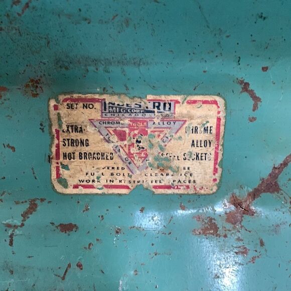 Vintage Distressed And  Rusty Toolbox 
Rustic Farm Industrial Decor - Picture 13 of 16